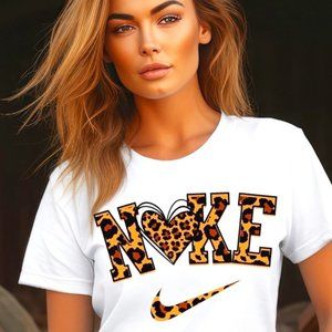 Nike Leopard Heart T Shirt